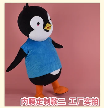 Novo Adultos Engraçado Pinguim Mascote Do Natal Vestido De Fantasia De Halloween Da Mascote Do Traje