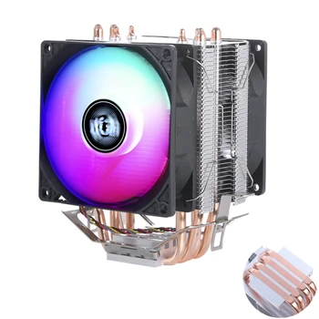 Cooler 4 Heatpipes de 90mm Ventilador Intel LGA 2011 1700 1150 1155 1156 1200 1366 AMD AM3 AM4 X79 X99 Puro de Refrigeração de Cobre refrigerado a Ar
