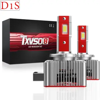 TXVSO8 Super Brilhante D1S Faróis de LED com Built-in Canbus Decodificador D3S Lâmpadas Livre de erros 6000K Luz de Lâmpadas de 70W 14000LM D8S Lampe