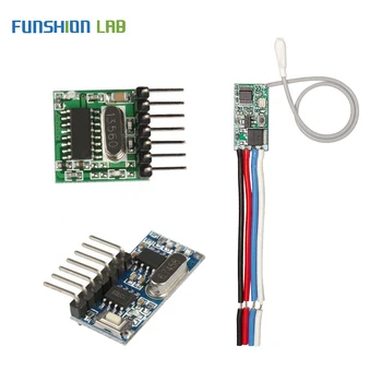 FUNSHION 433Mhz super-heteródino de RF do Transmissor e do Receptor Módulo Remoto controles de parâmetro Para o Arduino módulo sem Fio de Kits Diy