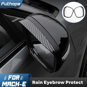 Futhope Chuva Eyerow Proteger resistente decoração Espelho Retrovisor Chuva Sobrancelhas Para Ford Mustang MACH-E 2021 2022