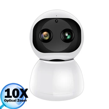 1080P WiFi de Vigilância IP Smart Home Indoor CCTV PTZ 360 Zoom de 10X Bebê de Segurança do Monitor de Vídeo da Câmera