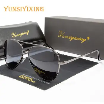 YSYX Homens Vintage, Óculos de sol Polarizados do Driver Marca Anti Blue ray Óculos de Sol de Alta Qualidade UV400 Óculos de Homens/Mulheres 2020 New6049