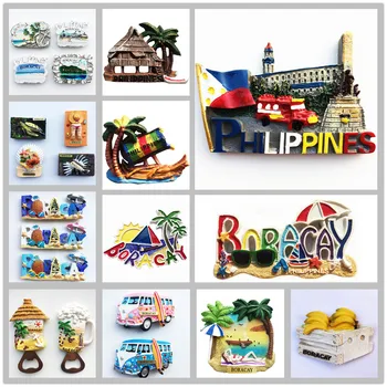 Ásia Filipinas Turístico Lembrança Ímãs De Geladeira Artigos De Decoração Artesanato Magnético Frigorífico Coleção De Presente
