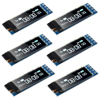 Pack de 6 De OLED Módulo SSD1306 Driver IIC I2C Série de Auto-Luminoso Placa de vídeo Para Arduino Raspberry PI