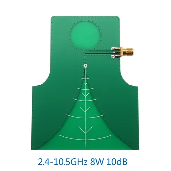 2.4-10,5 GHz 8W 10dB UWB Direcional de Alto Ganho em banda Larga TEM Antena De 2,4 G Antena de Transmissão