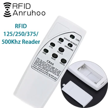 Handheld CR66 Leitor de Cartão RFID Emblema Duplicador de EM4305 T5577 Chave Escritor 125/250/375/500Khz Token de Clonagem EM/TK4100 Tag Copiadora