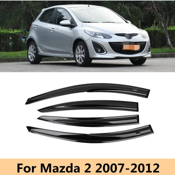 Para Mazda 2 2008 2009 2010 2011 2012 Sedan Hatch do Carro do Lado da Janela Viseira Defletor de pára-brisa para o Guarda Chuva Protetor Abrigo