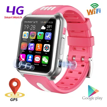 4G Android Smart Watch Filho de Posicionamento de GPS do Telefone Menino Menina Chamada de Vídeo de Relógio de Internet wi-Fi do Google Loja de Navegação, Câmera Dupla