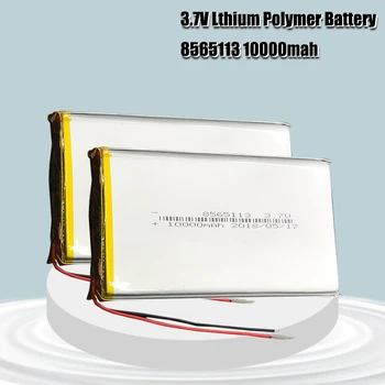 3,7 V 10000mAh 8565113 de Lítio Li-Bateria Recarregável do polímero do Li-íon de Li Po células Para Tablet DVD GPS do Dispositivo Médico PDA E-book