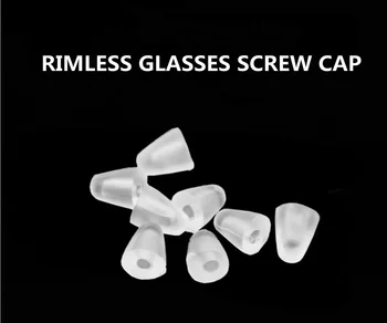 Qualidade De Óculos Com Parafuso De Chapéus De Plástico Transparente Caps Geral Tamanhos De Óculos Sem Aro, Acessórios Factory Outlet