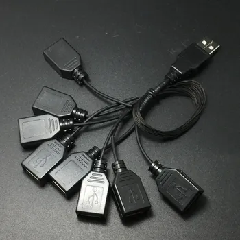 Alta Qualidade de Luz Acessórios Preto de Um a Oito Porta USB cabo adaptador USB Para o Diodo emissor de Luz, Kit de 10220 10300 75192