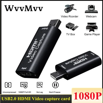 4K HDMI USB 2.0 Placa de Captura de Vídeo Mini 1080P Jogo de Gravação de Caixa para o PS4 Jogo Para o Youtube OBS Transmissão ao Vivo Transmissão
