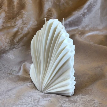 Grande Arte Coral Shell de Vela do Molde de Silicone Aromaterapia Fragrância 3D de Artesanato de velas de Cera de Soja Molde de Decoração de Casa de Resina Molde