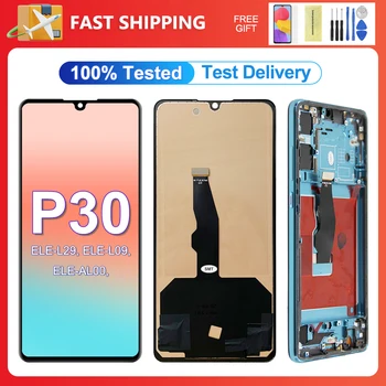 P30 LCD Screen100% Teste de Alta Qualidade Para Huawei P30 de Toque do LCD Display Tela ELE-L04 ELE-L29 ELE-L09 de Substituição Digitador Peças