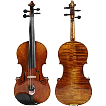 Frete grátis para Violino 4/4 Antonio Stradivarius 1715 100% feito à mão com Óleo de Verniz Com Arco de Fibra de Carbono E Espuma de Caso FPVN02