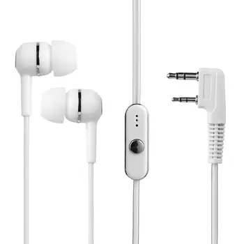 RH-939 Dupla Fone de ouvido Branco Tampões de ouvido Fone de ouvido K Cabeça Walkie Talkie Fone de ouvido Dupla Auscultador para Baofeng UV5R Acessórios de Rádio