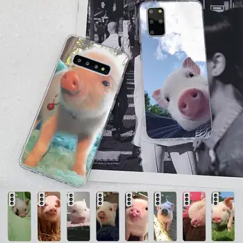 Bonito Porco Caso de Telefone para Samsung S21 A10 para Redmi Nota 7 9 para Huawei P30Pro Honra 8X 10i tampa