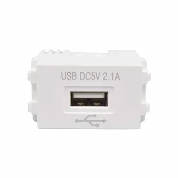 1PCS 128 de Alimentação USB de Carregamento do Módulo de 220V Tomada DC 5V 2.1 UM Painel Transformador de Tomada Para Telefone Celular por Atacado