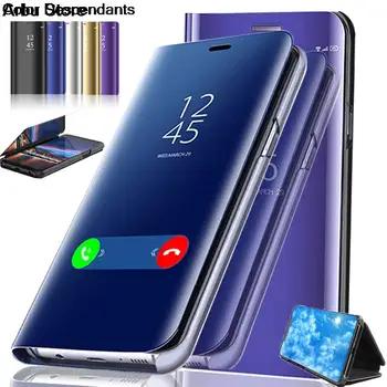 Espelho Smart Case Para Samsung Galaxy M21 M31 M30S Capa em Couro Flip Para Samsung M31 SM-M315F SM-M315F/DS SM-M315F/DSN 6.4