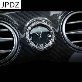Para a Mercedes Benz C E S classe GLC W205 W213 X253 W222 Estilo Carro do Centro de Controle de Relógio Decoração Anel de Proteção Tampa de Adesivo