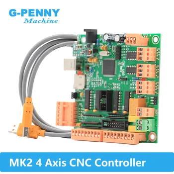 MK2 100Khz 4 eixo da placa de comando em Vez de Mach3 4 eixo de interface de controlador do CNC MK2 CNC placa USB para motor de Passo / Servo
