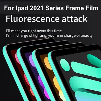 Anti-Poeira Aberturas de Poeira Luminosa Net Lado de Cinema de Fronteira Autocolante à Prova de Poeira protetora Para iPad Pro 2021 De 12,9 11 Mini 8.3