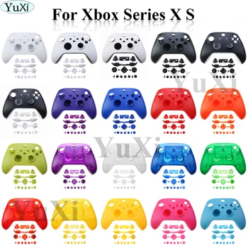 YuXi Substituição Personalizado Transparente de Cor Sólida Controlador de Conjunto Completo de Habitação Shell com Botões para Xbox Série X/S do Controlador