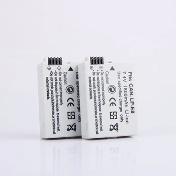 AOPULY 2Pcs LP-E8 de baterias o pack de bateria LP-E8 lp e8 Para Canon 550D 600D 650D 700D X4 X5 X6i X7i T2i T3i T4i T5i Câmera DSLR