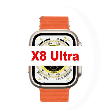 IWO Assistir Ultra X8 Ultra Inteligente de Assistir a serie 8 2.08 Polegadas NFC Bluetooth Chamada de Carregamento sem Fio e Sempre Apresentar Smart Watch Homens