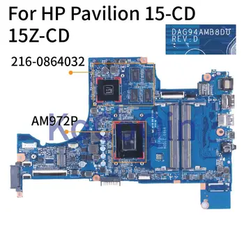Para HP Pavilion 15-CD 15Z-CD AM972P 530DX Notebook placa-mãe DAG94AMB8D0 216-0864032 DDR4 Laptop placa-Mãe