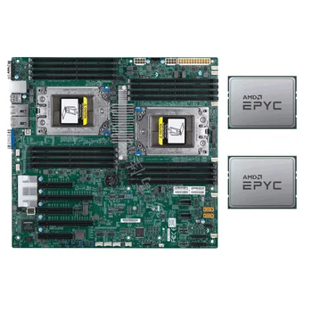 A Supermicro H11DSi-NT placa-Mãe +2x AMD EPYC 7601 32 Núcleos de CPU de Até 3.2 GHz SP3