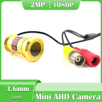 Cor 2MP Mini olho mágico a Câmera do Fisheye HD 1080P AHD Câmara Destacável Olho Porta da Câmara de Vídeo CCTV de Vigilância de Segurança