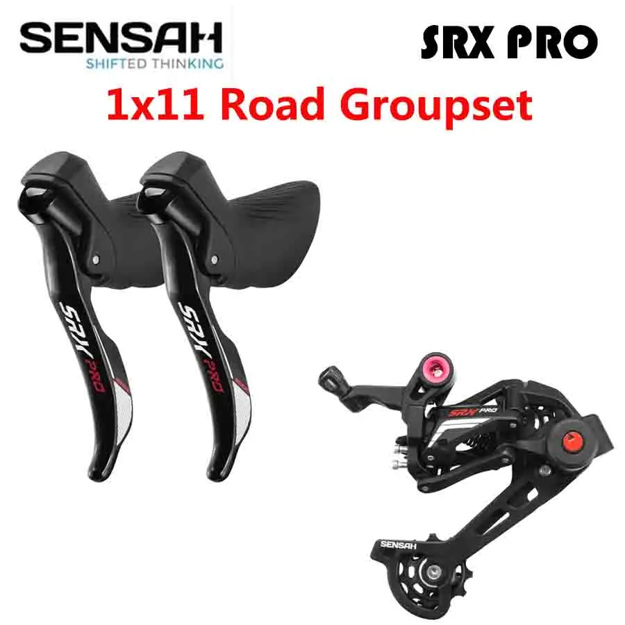 SENSAH SRX PRO 1x11 Velocidade de 11 de Bicicleta de Estrada de Transmissão de IST R/L Shifter + dropouts Cascalho-Bicicletas de Ciclo-Cross