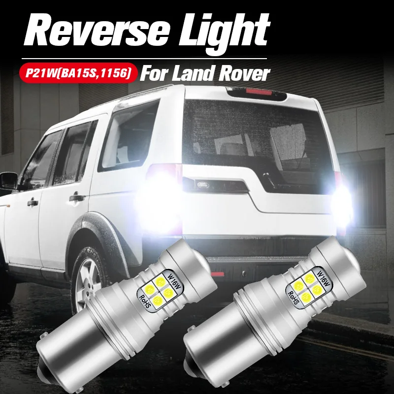 2x DIODO emissor de Luz Reversa Blub Cópia de segurança da Lâmpada de Canbus P21W 7506 BA15S Para Land Rover Freelander LR2 LR3 LR4 Range Rover Sport