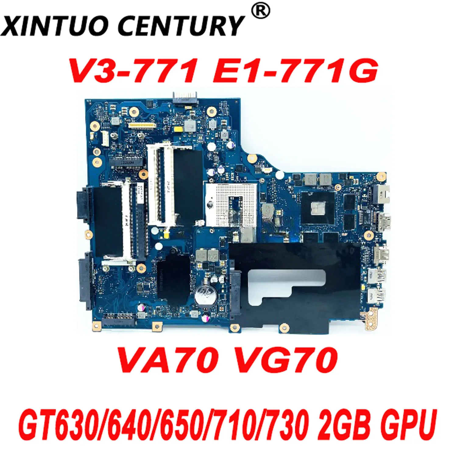 NBM6Q11001 VA70 VG70 para Acer Aspire V3-771 V3-771G Laptop placa-Mãe com GT630/640/650/710/730 2GB GPU HM77 DDR3 REV 2.1 Teste