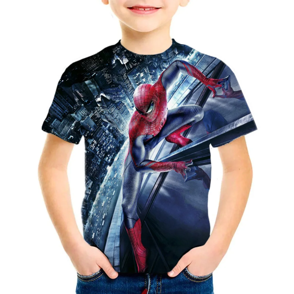 Homem-aranha crianças, Crianças T-Shirt para os Meninos um Menino Meninas Crianças Camisas de Criança do Bebê Criança Marvel Tees de Roupas